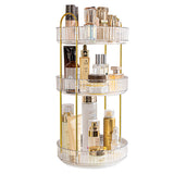 Livingandhome 3-Tier Round Rotating Organizer for Cosmetics