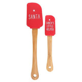 Something Different Bamboo Christmas Spatula (Pack of 2)