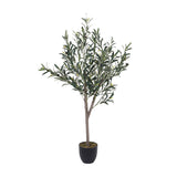 Livingandhome Artificial Olive Tree Decorative Plant 120cm