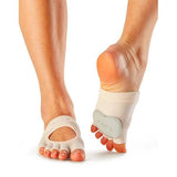 Toesox Adult Releve Dance Half Toe Socks (M)