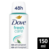 Dove Women Antiperspirant Deodorant Fresh Aerosol 150Ml