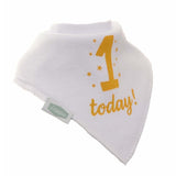 Ziggle '1 Today' Birthday Bandana Dribble Bib