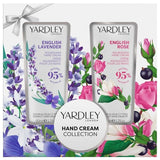 Yardley English Lavender and English Rose Hand Cream Collection 2x50ml