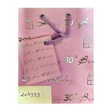 Printed 30th Birthday Gift Bag