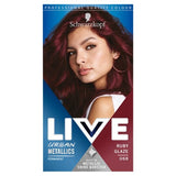 LIVE Urban Metallics Permanent Red Hair Dye Ruby Glaze