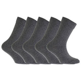 FLOSO Kids Plain School Socks (Pack Of 5)