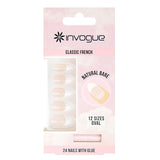 Invogue Bare French Oval Nails - Pack of 28