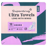 Superdrug Long Ultra Sanitary Towels with Wings x12