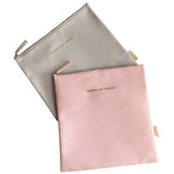 Danielle Creations Zip Slim Flat Make Up Cosmetic Bag Set