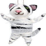 Gisela Graham Mummy Cat Hanging Halloween Decoration