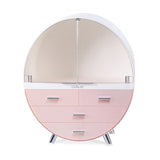 Livingandhome Dustproof Cosmetic Storage Box - Pink