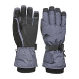 Unisex glove. Lightly padded. Adjustable wrist strap. Adjustable cuff tab. Glove retainer.