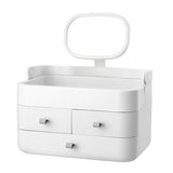 Livingandhome Makeup Organizer with Mirror and Drawers