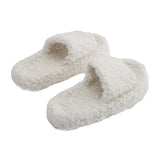 Livingandhome Open Toe Plush Cotton Slippers 37 Yards