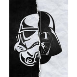 Star Wars Half / Half Darth Vader & Stormtrooper Print