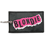 Blondie Punk Logo Double Sided Patch Keyring