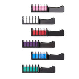 Livingandhome 6 Colours Temporary Hair Chalk Comb