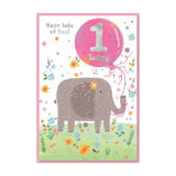 Simon Elvin Juvenile 1st Birthday Card (Pack of 6)