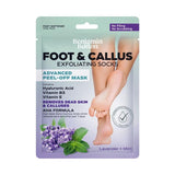 BB® Luxury Foot Mask Socks – Exfoliate, Peel & Soften- Lavender & Mint