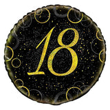 Unique Party Glitter 18th Foil Balloon