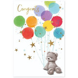 Simon Elvin Teddy Bear Congratulations Card (Pack of 6)