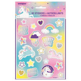 Unique Party Unicorn Stickers (Pack of 92)