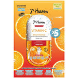 7th Heaven Nutriactives Vitamin C Sheet Mask - 5 Mask Pack