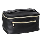 Livingandhome Large PU Leather Travel Makeup Bag