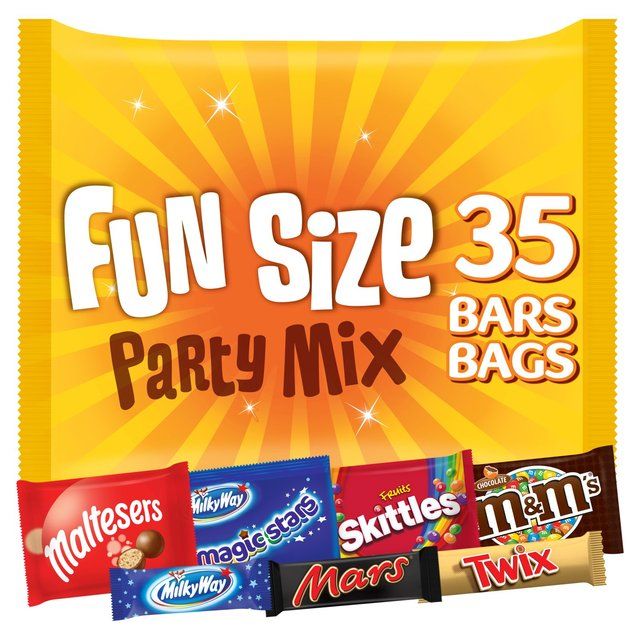 Mars Maltesers M&amp;amp;M's Twix and more Funsize Milk Chocolate Party Bag 600g   600g