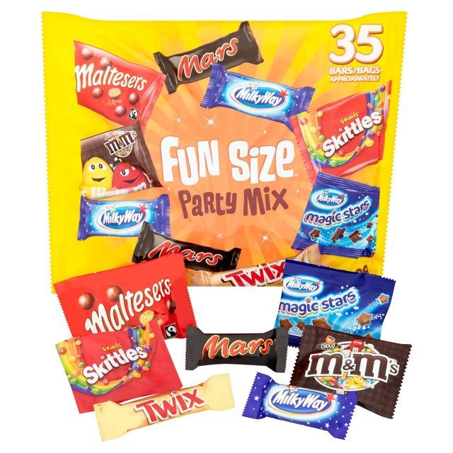 Mars Maltesers M&amp;amp;M's Twix and more Funsize Milk Chocolate Party Bag 600g   600g