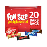 Mars Snickers Twix Maltesers &amp;amp; Milky Way Funsize Milk Chocolate Bars 20 Packs