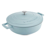 MasterClass Sky Blue Cast Aluminium Shallow Casserole Dish 4L