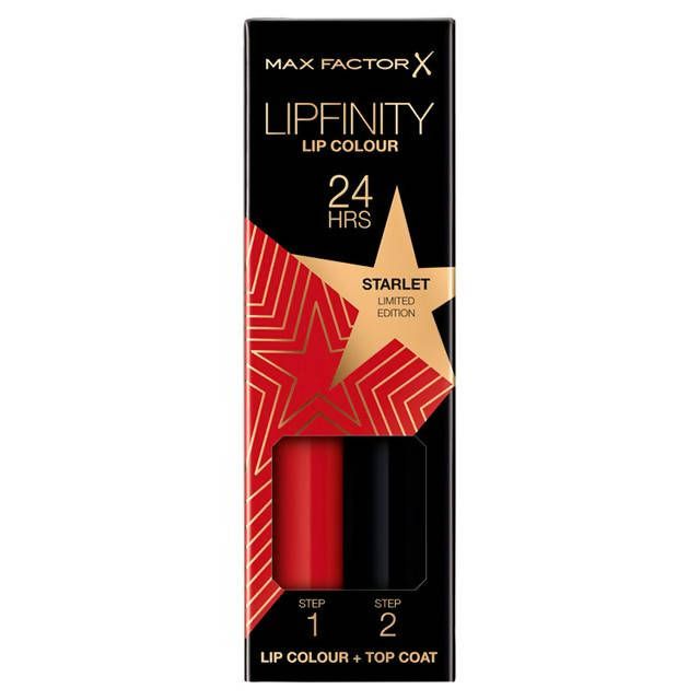 Max Factor Lipfinity Liquid Lipstick, Shade 84 Starlet 2.3ml + 1.9g
