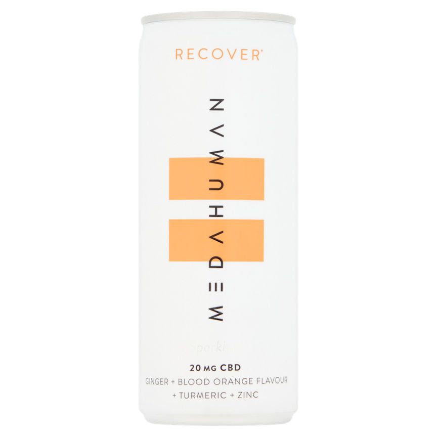 Medahuman CBD Recover Sparkling Ginger &amp;amp; Orange Can