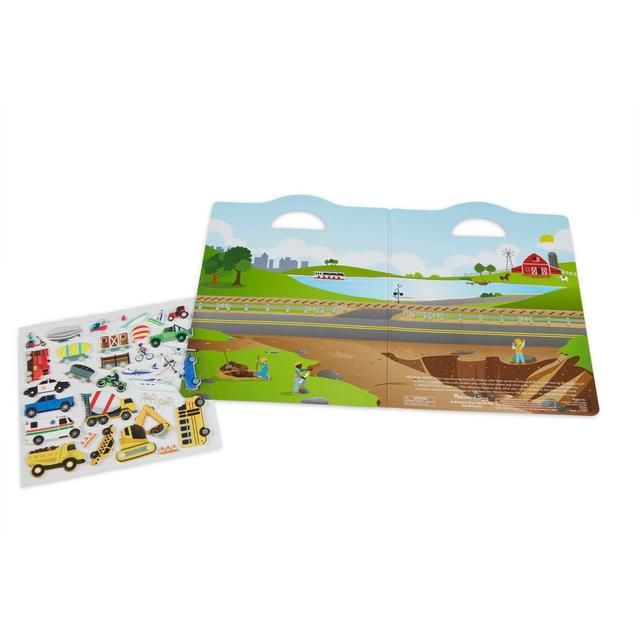 Melissa &amp;amp; Doug Reusable Puffy Stickers - Vehicles
