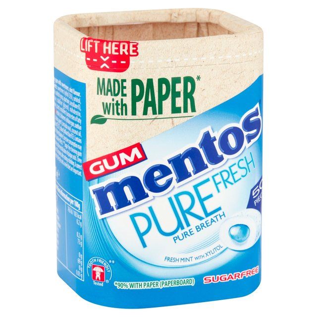 Mentos Gum Pure Fresh Freshmint Chewing Gum   100g