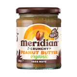 Meridian Natural Crunchy Peanut Butter No Salt 1kg Organic Crunchy Peanut
