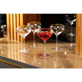 Mikasa Sorrento 4pc Champagne Coupe Glasses 350ml Gift boxed   4 per pack