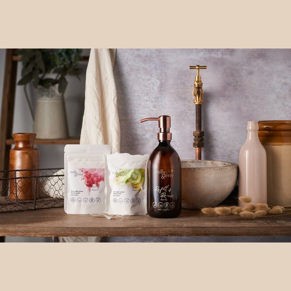 milly&amp;amp;sissy Zero Waste hand Wash Sweet Cherry Refill 40g
