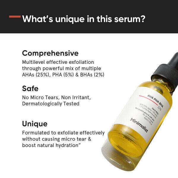 Minimalist 32% AHA PHA BHA Peel for Instant Glow &amp;amp; Soft Skin