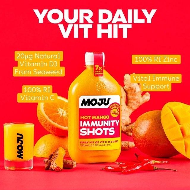 MOJU Hot Mango Immunity Dosing Bottle 7x Shots   420ml