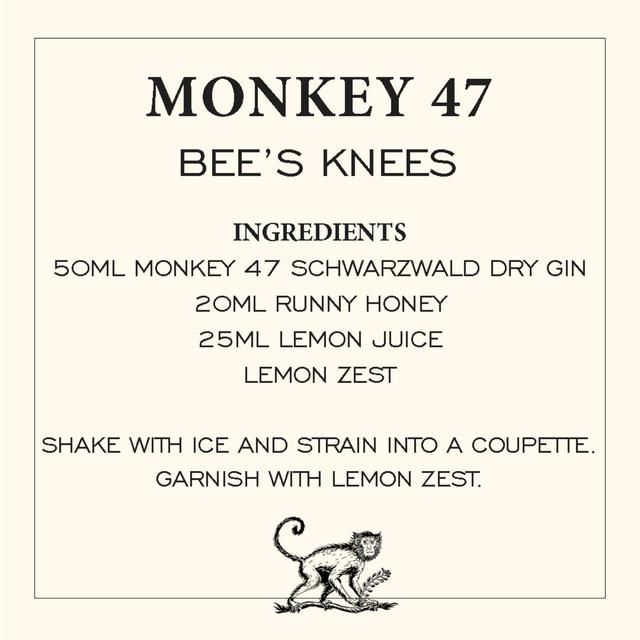 Monkey 47 Schwarzwald Dry Gin   50cl
