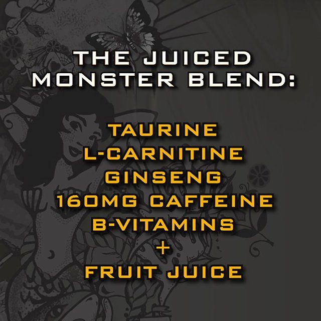 Monster Energy Drink Pacific Punch   4 x 500ml