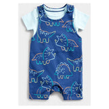 Mothercare Dino Bibshorts and Bodysuit Set