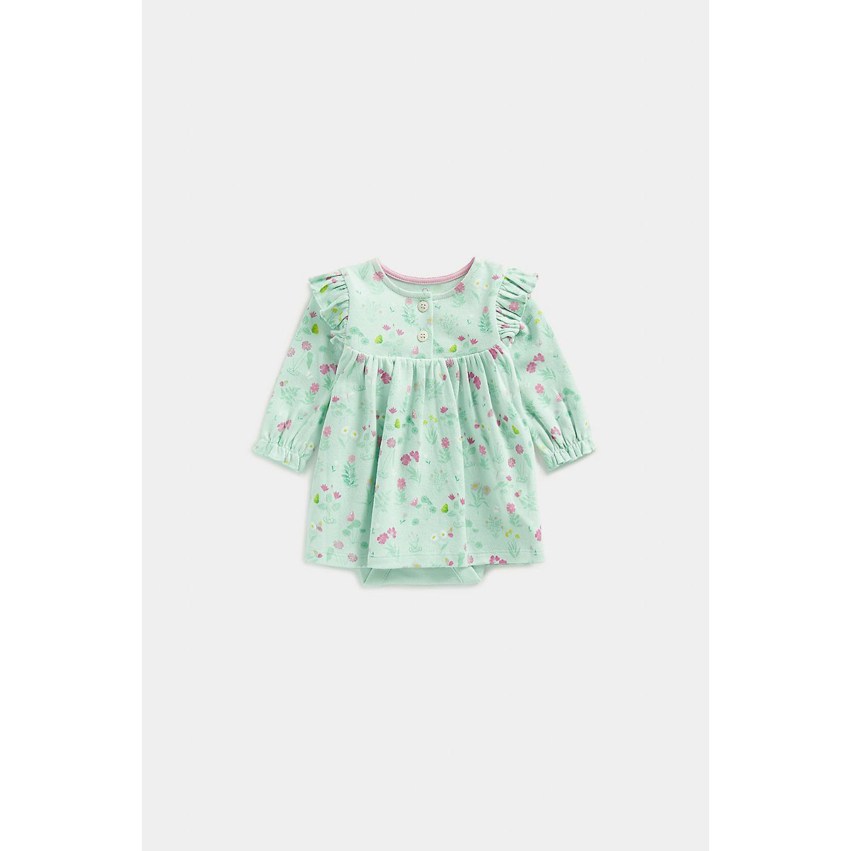 Mothercare Green Floral Romper Dress