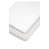 Mothercare Grey Fitted Cot Bed Sheets - 2 Pack