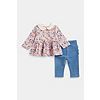 Mothercare Pink Floral Top and Leggings Set