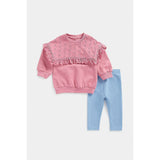 Mothercare Pink Sweat Top and Leggings Set