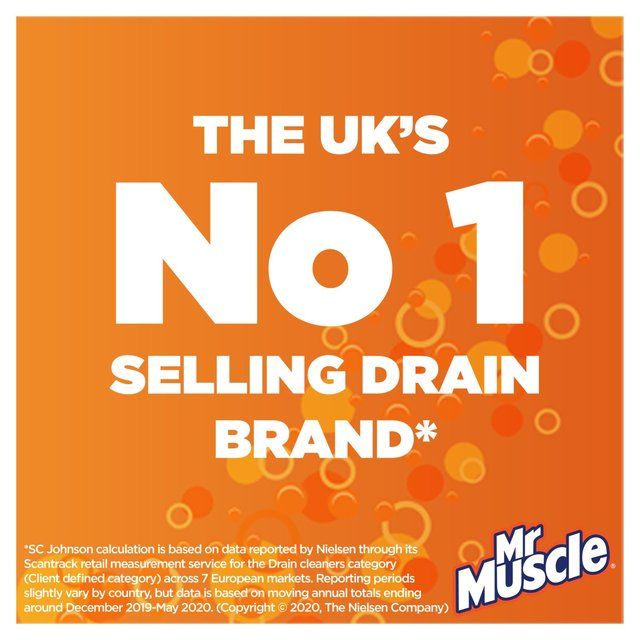 Mr Muscle Power Gel Drain &amp;amp; Sink Unblocker Twin Pack   2 x 1L