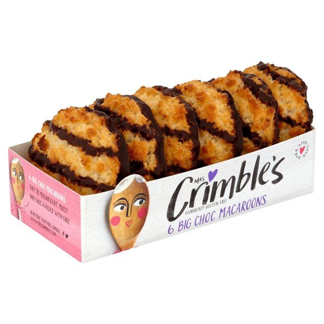 Mrs Crimble's Gluten Free 6 Large Chocolate Macaroons   195g